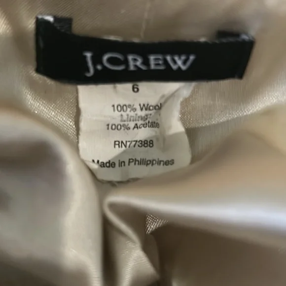 J. Crew Vintage Pumpkin Squash Wool Tweed Cropped Blazer - 6 - Picture 11 of 12